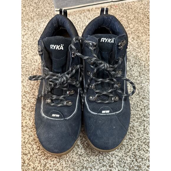 Ryka Black Suede Terrain Hiking Boot Women's 10M - Picture 1 of 7